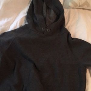 grey hoodie